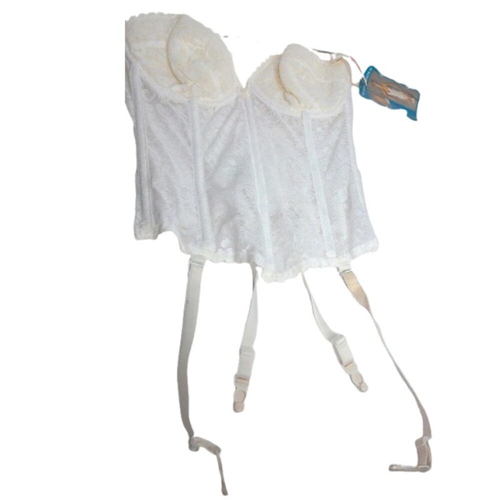 Vintage Carnival The Silhouette Maker II White Corset Size 34D - Picture 2 of 8